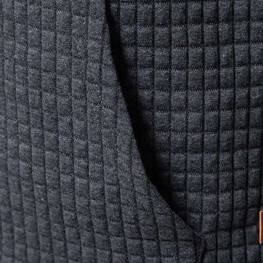 Leon Męska Bluza z Kapturem – Stylowa Bluza w Kratę z Wygodnym Krojem