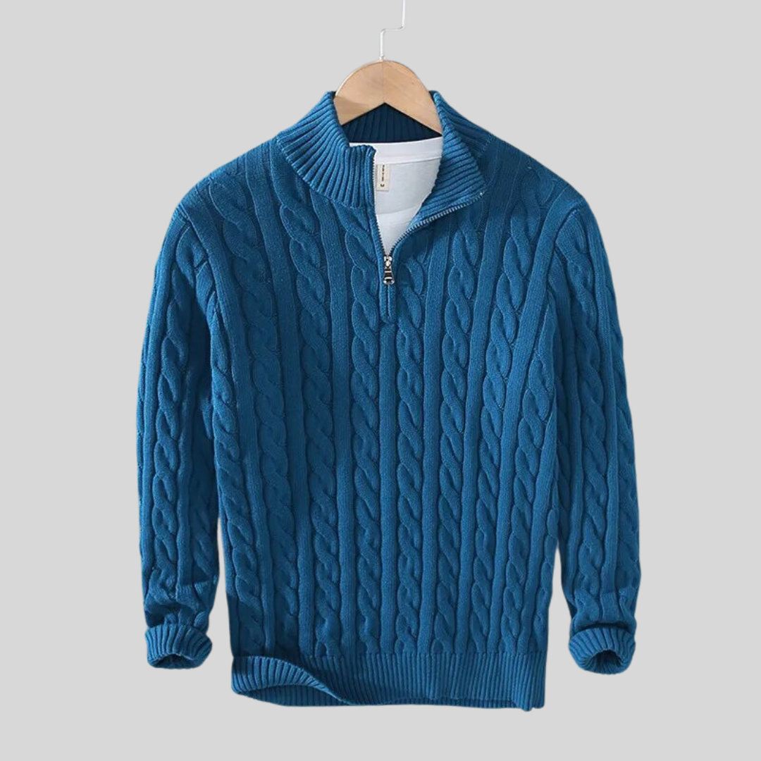 Sweter męski Lincoln – Lekki dzianinowy jersey z luźnym krojem dla całorocznego komfortu