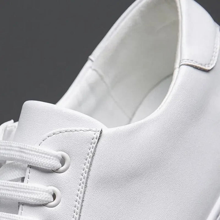 David Męskie Sneakersy Skórzane – Eleganckie Buty z Naturalnej Skóry z Wygodną Podeszwą i Ponadczasowym Designem