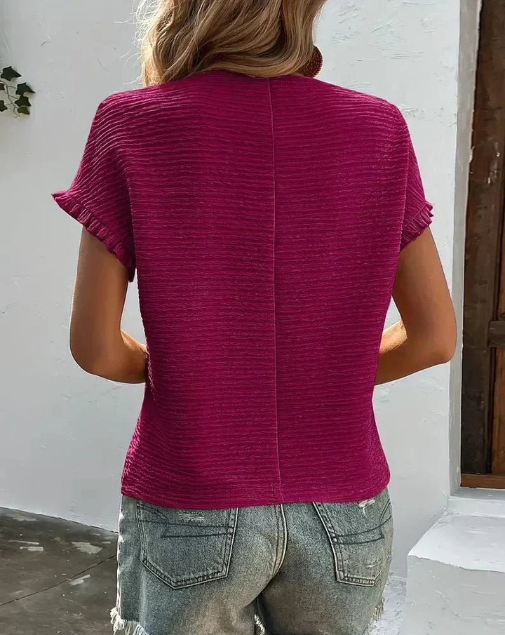 Rima T-Shirt Damski – Klasyczny Lekki T-Shirt z Oddychającej Tkaniny i Wyszczuplającym Krojem