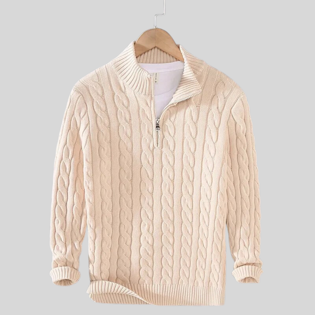 Sweter męski Lincoln – Lekki dzianinowy jersey z luźnym krojem dla całorocznego komfortu