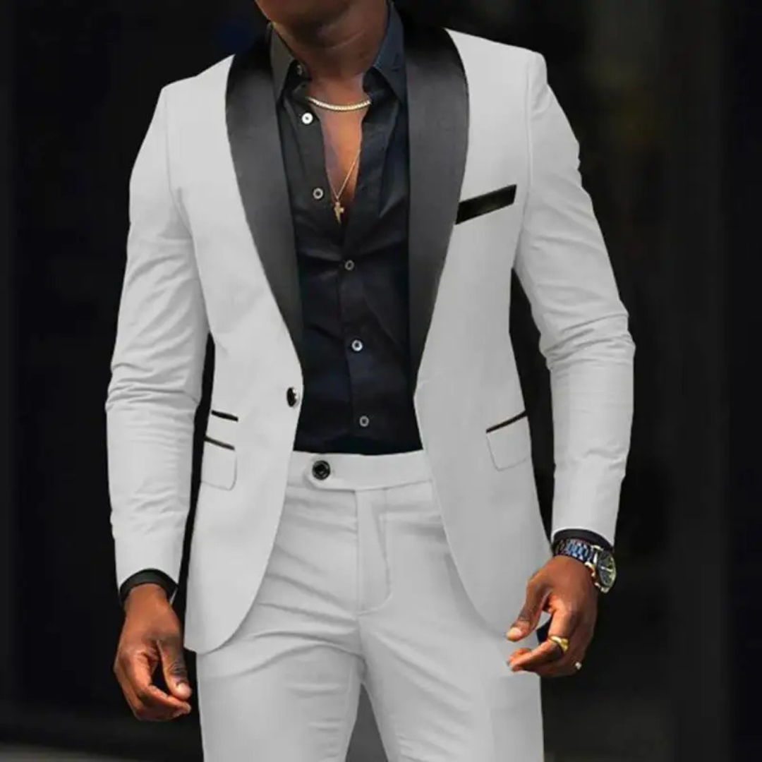 Aurelio | Klasyczny formalny garnitur smokingowy slim-fit