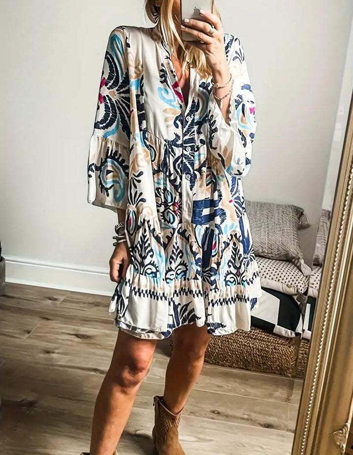 Leigh Krótka Sukienka Damska – Lekka i Kobieca Mini Sukienka na Eleganckie Lato i Swobodny Styl