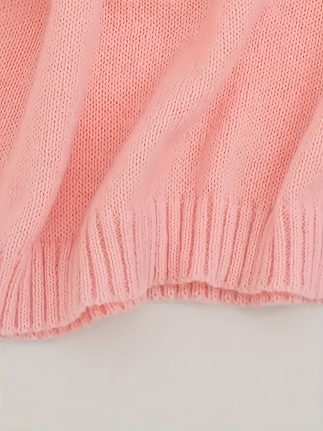 Abby | Klasyczny Lekki Sweter Dzianinowy z Dekoltem w Serek