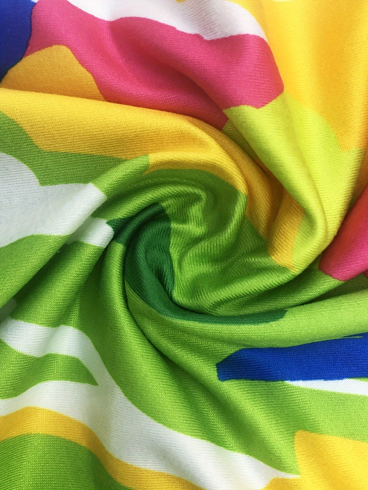Oaklynn Sukienka Kaftan Damska – Lekka Maxi Sukienka Kaftan z Wielokolorowym Printem i Letnim Wyglądem