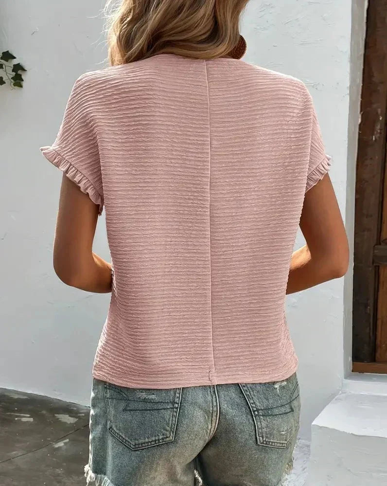 Rima T-Shirt Damski – Klasyczny Lekki T-Shirt z Oddychającej Tkaniny i Wyszczuplającym Krojem