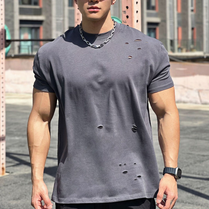 Liam Koszulka Sportowa Męska – Luźny Bawełniany T-Shirt z Krótkim Rękawem i Oddychającym Designem