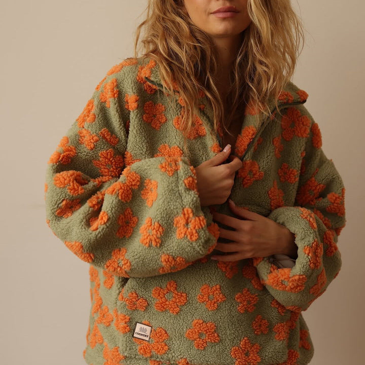 Daisy | Miękki, Przesadzony Hoodie z Długim Rękawem