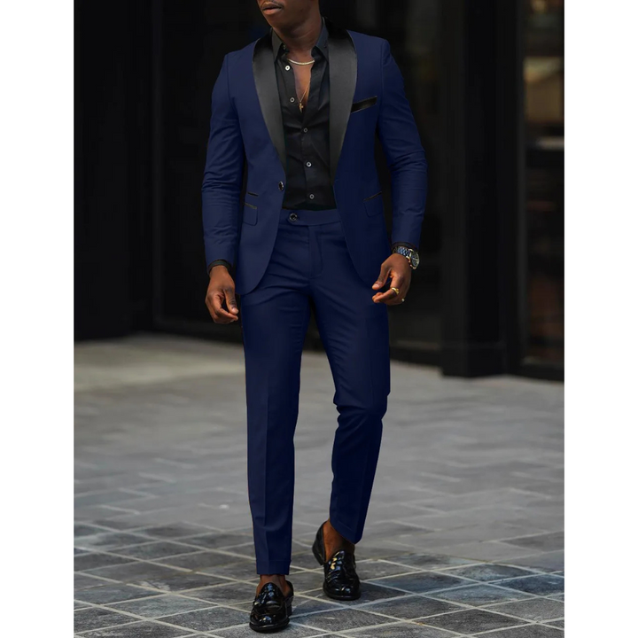 Aurelio | Klasyczny formalny garnitur smokingowy slim-fit
