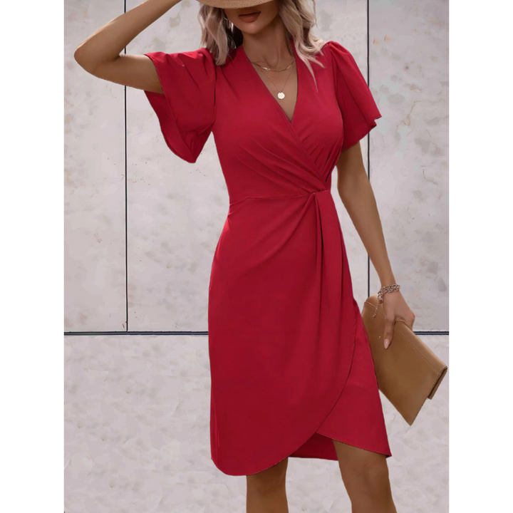 Evelina Sukienka Kopertowa Damska – Elegancka, Dopasowana i Wygodna na Każdą Okazję