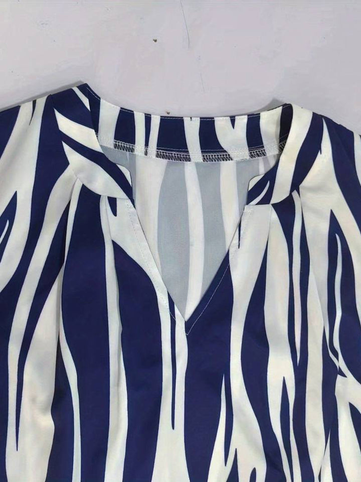 Norah Krótka Sukienka Damska – Bezrękawnik w Paski na Lato i Swobodny Look