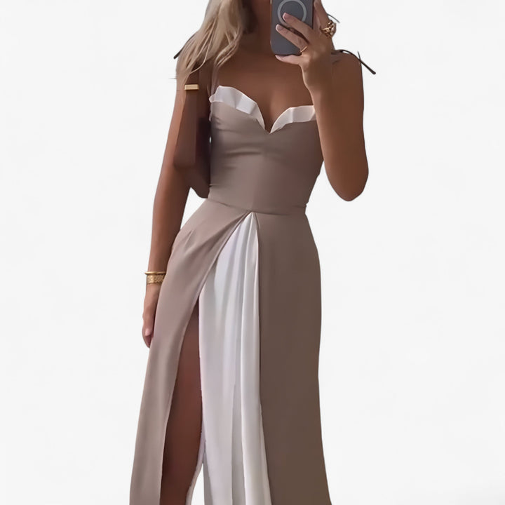 Beatrice Sukienka Bez Rękawów Damska – Elegancka Lekka Sukienka Letnia w Swobodnym, Szykownym Stylu