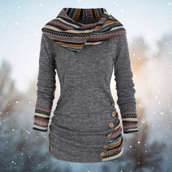 Franzi | Miękka bluza z wzorem tribal