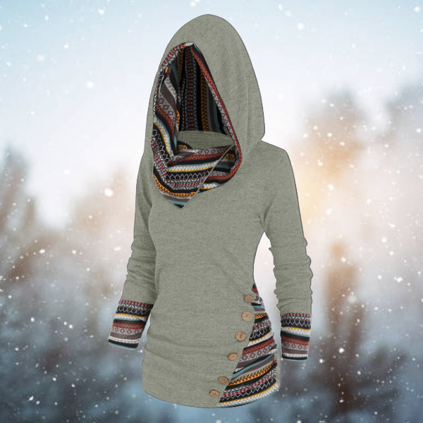 Franzi | Miękka bluza z wzorem tribal