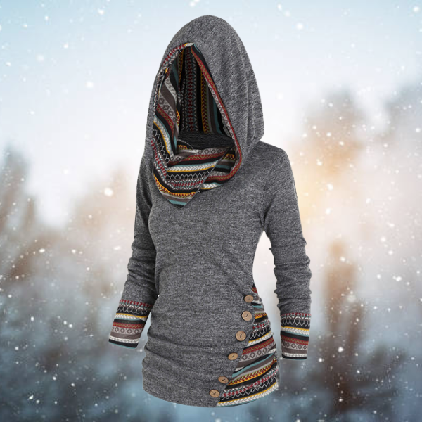 Franzi | Miękka bluza z wzorem tribal