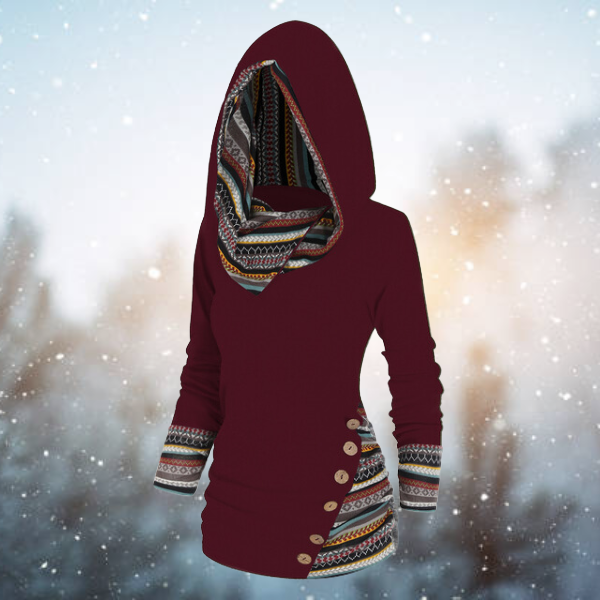 Franzi | Miękka bluza z wzorem tribal