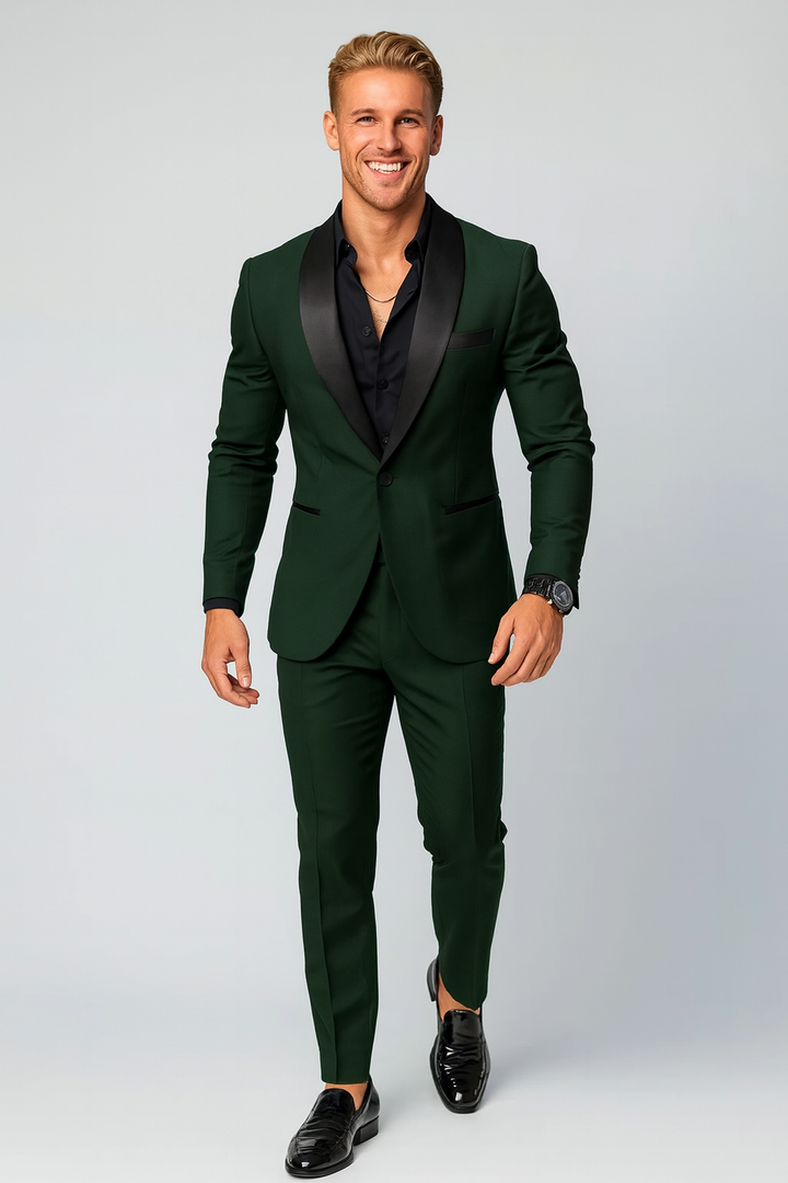 Aurelio | Klasyczny formalny garnitur smokingowy slim-fit
