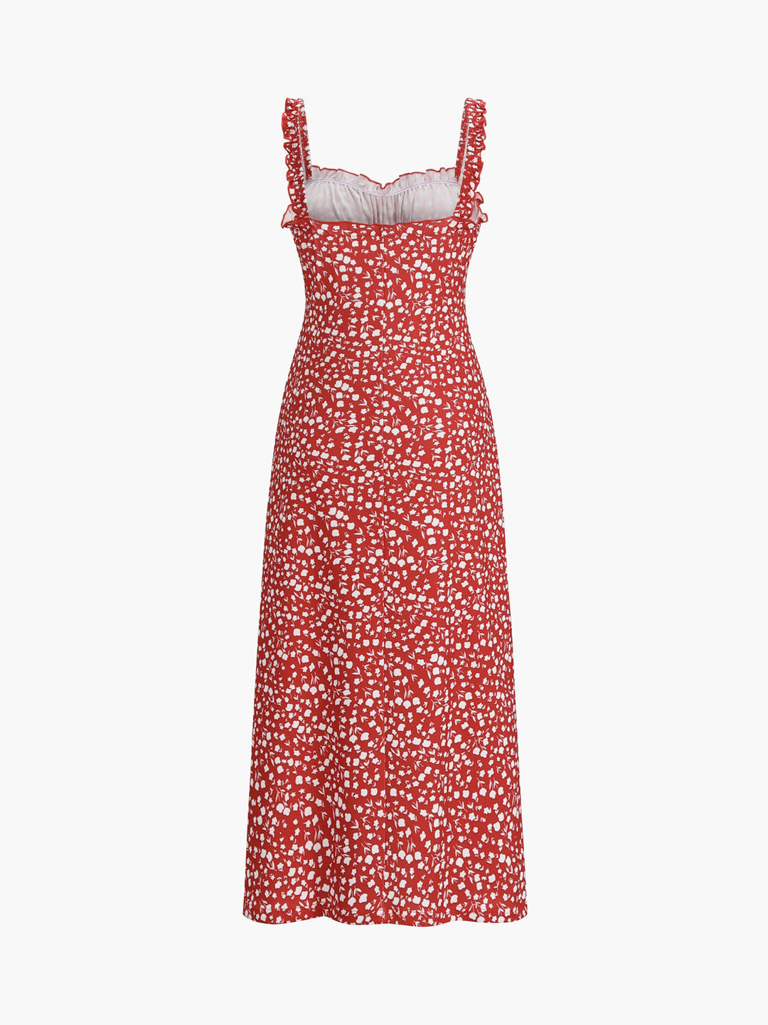 Sukienka Boho Midi Chloe – Letnia Sukienka na Ramiączkach z Kwiatowym Wzorem
