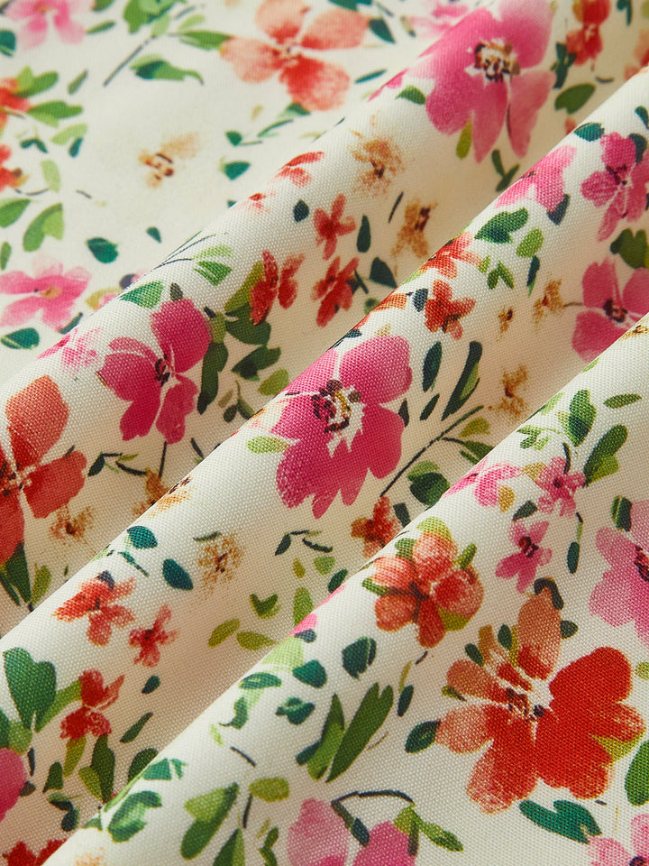 Élodie Sukienka Midi Damska – Elegancka Kwiatowa Sukienka o Kobiecym Kroju na Lato i Stylowe Okazje