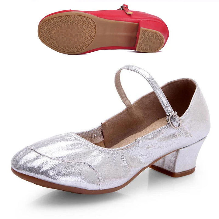 Charlotte Baleriny Damskie – Eleganckie Buty na Niskim Obcasie z Regulowanym Paseczkiem i Wygodą