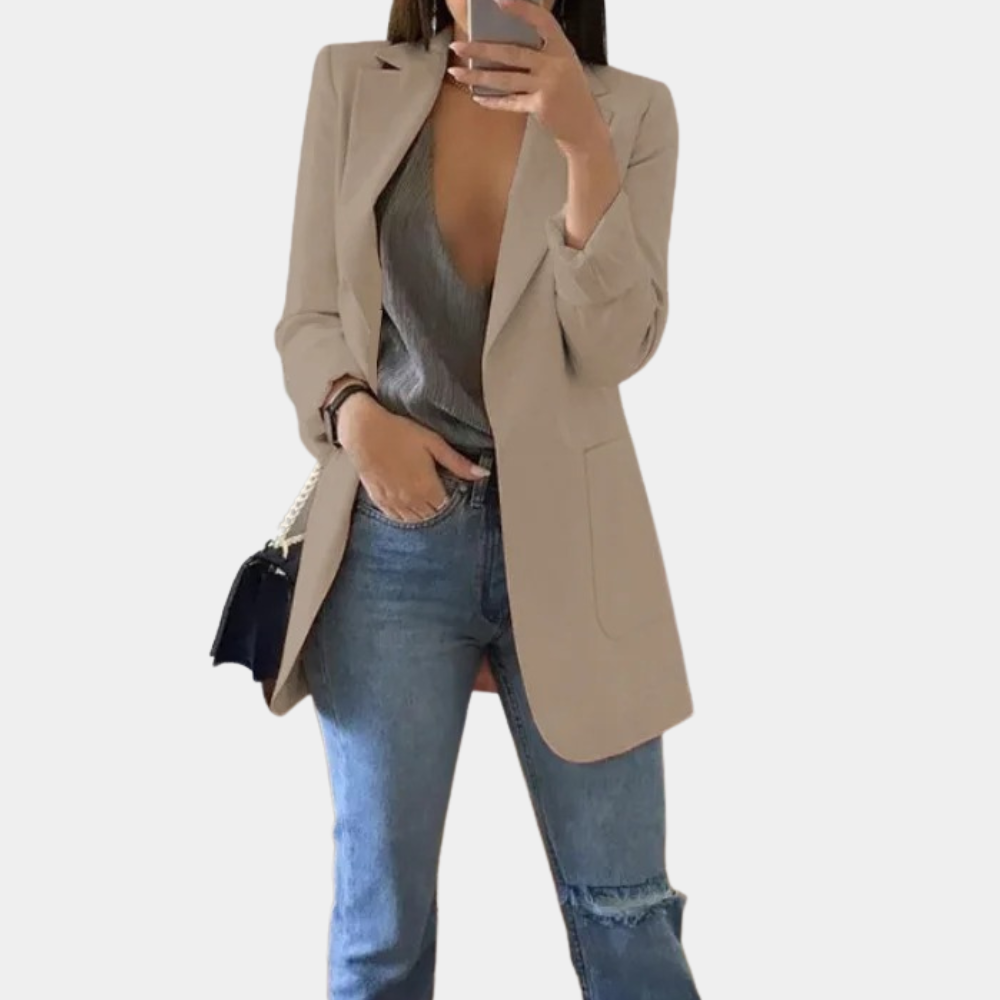 Bella Marynarka Damska – Elegancki Blazer z Długim Rękawem o Szykownym i Nowoczesnym Kroju