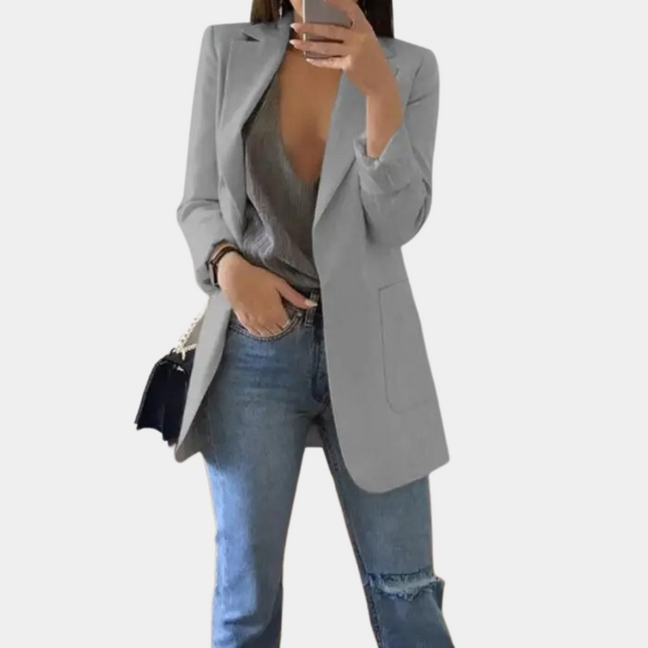 Bella Marynarka Damska – Elegancki Blazer z Długim Rękawem o Szykownym i Nowoczesnym Kroju