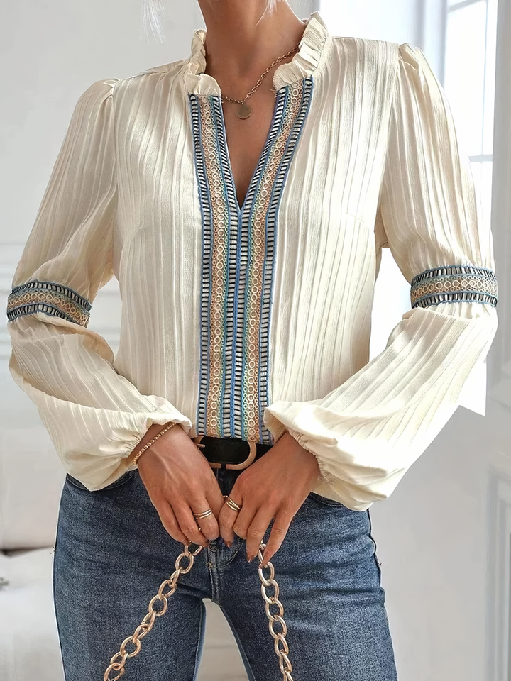 Caroline Bluzka Boho Damska – Elegancka i Lekka Bluzka w Stylu Boho z Nowoczesnymi Detalami