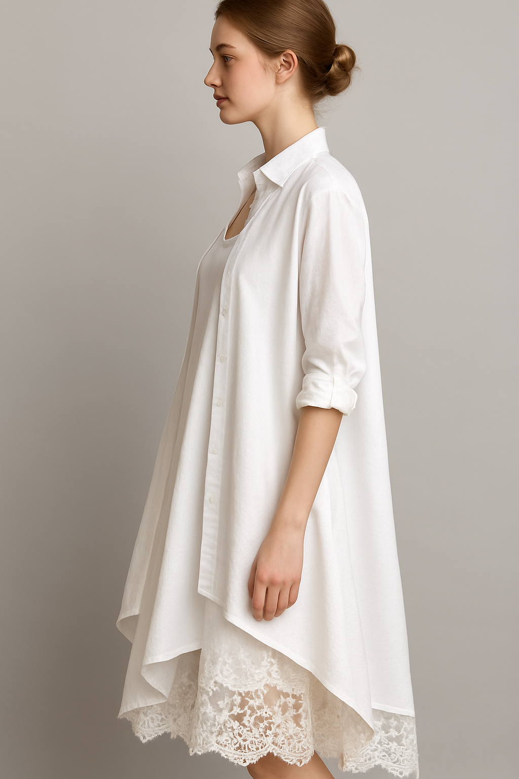 Aurora Sukienka Boho Damska – Letnia Oversize Sukienka o Luźnym, Koszulowym i Zwiewnym Stylu