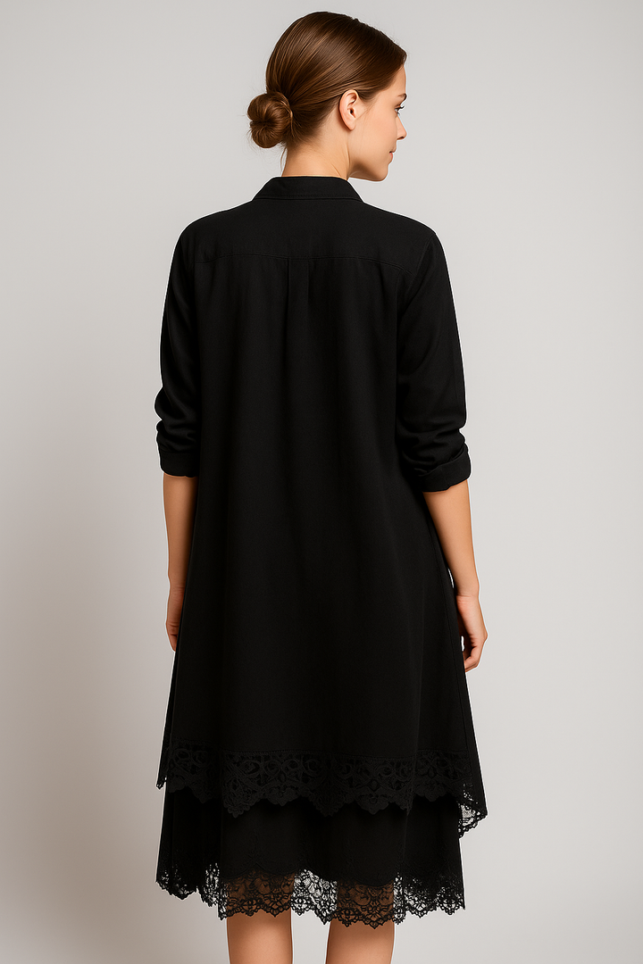 Aurora Sukienka Boho Damska – Letnia Oversize Sukienka o Luźnym, Koszulowym i Zwiewnym Stylu