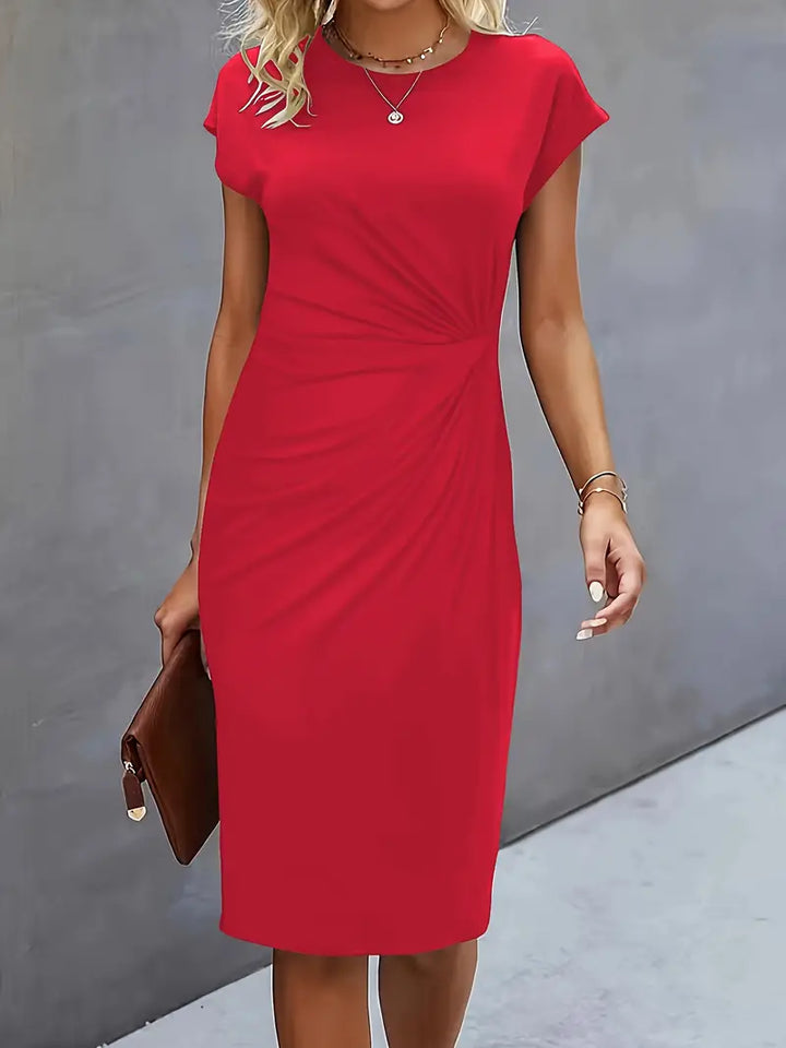 Katrien Sukienka Midi Damska – Elegancka i Ponadczasowa Sukienka z Korzystnym Krojem