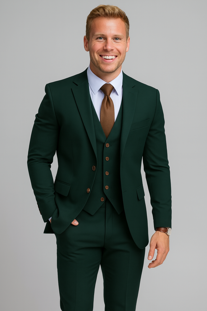 Elwood | Elegancki garnitur na wesele 3-częściowy slim fit