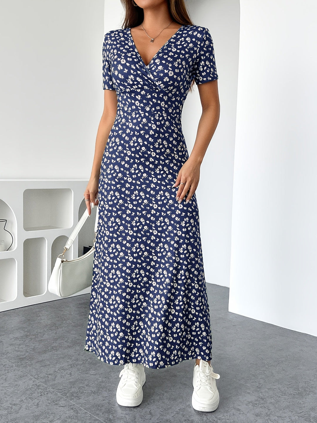 Florezia Sukienka Damska Maxi – Kwiecista Letnia Sukienka w Szykownym Stylu i Zwiewnym Kroju dla Kobiecej Elegancji
