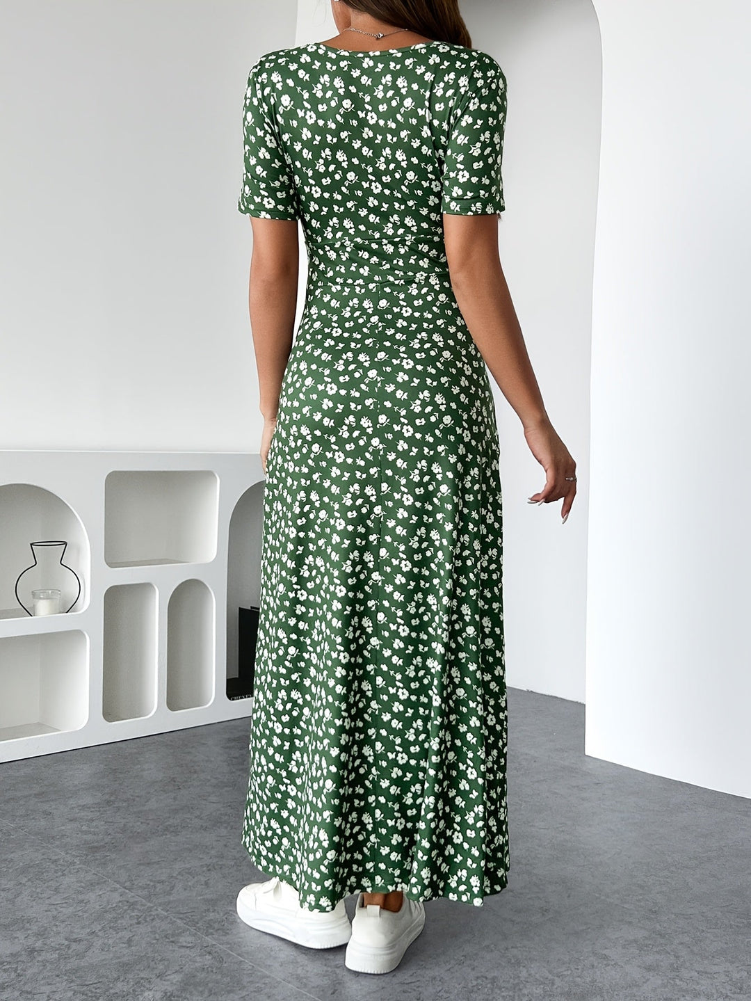 Florezia Sukienka Damska Maxi – Kwiecista Letnia Sukienka w Szykownym Stylu i Zwiewnym Kroju dla Kobiecej Elegancji