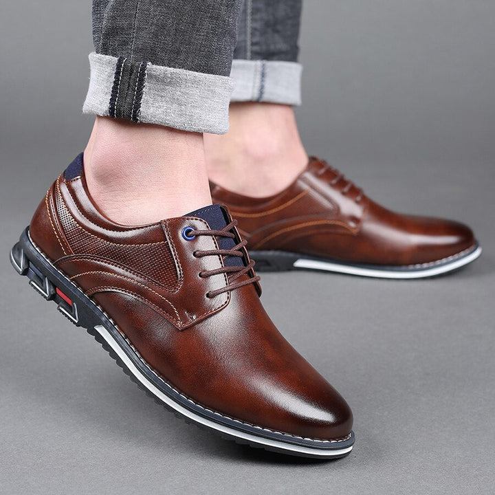 Oliver Męskie Buty Ortopedyczne – Stylowe & Wygodne Skórzane Buty do Codziennego Użytku