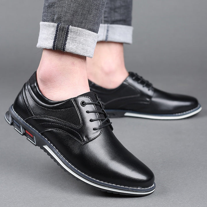 Oliver Męskie Buty Ortopedyczne – Stylowe & Wygodne Skórzane Buty do Codziennego Użytku