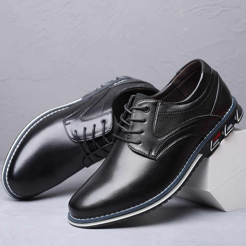 Oliver Męskie Buty Ortopedyczne – Stylowe & Wygodne Skórzane Buty do Codziennego Użytku