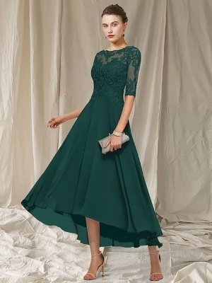 Suknia Wieczorowa Damska Havana – Elegancka Długa Suknia z Koronki i Fasonem Podkreślającym Sylwetkę na Uroczyste Okazje