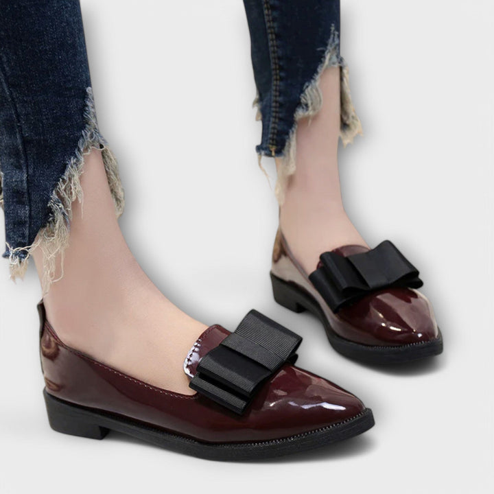 Meliora | Eleganckie Mokasyny Slip-On z Wyrazistą Kokardą