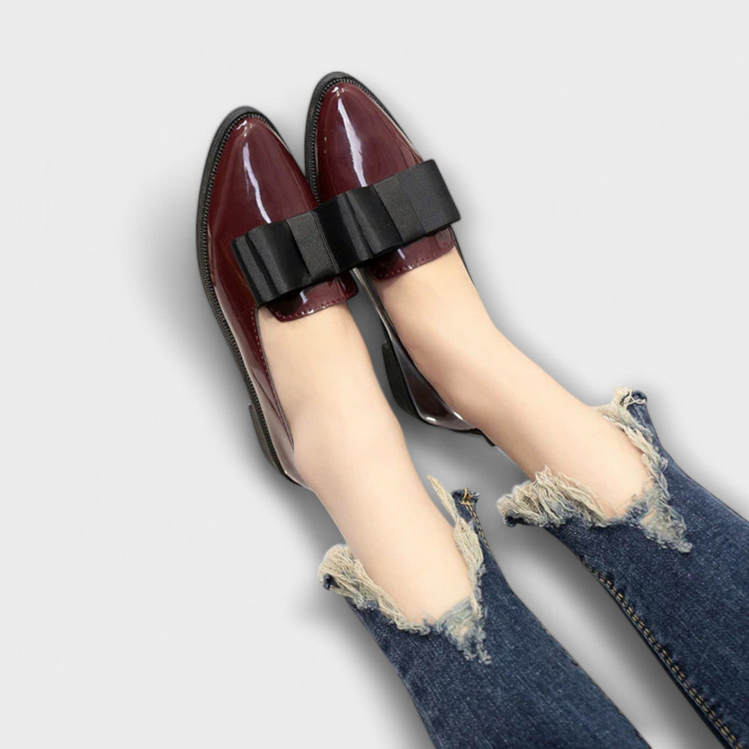 Meliora | Eleganckie Mokasyny Slip-On z Wyrazistą Kokardą