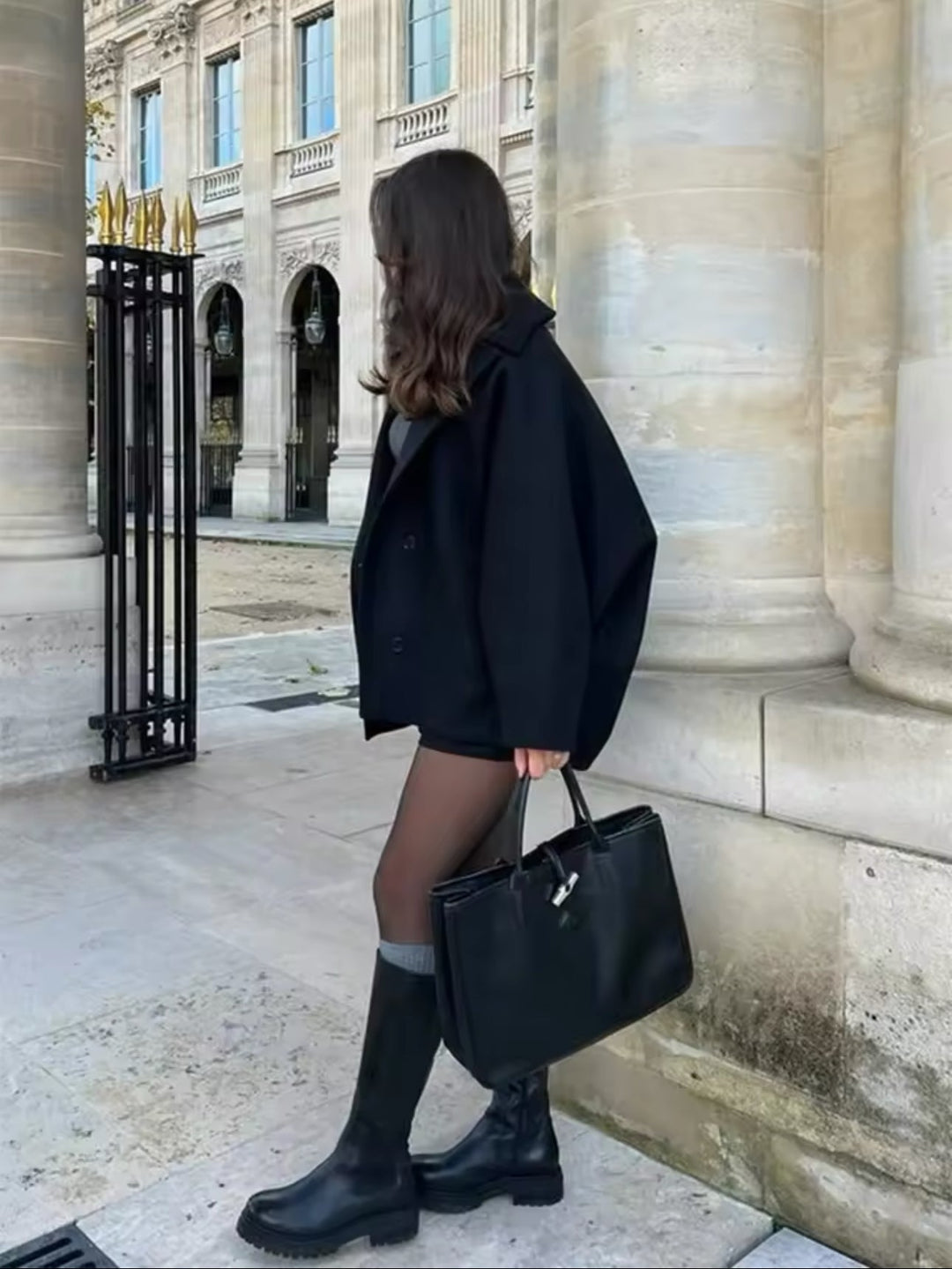 Amélie Płaszcz Damski Oversize – Elegancki Płaszcz z Miękkiej Wełny & Modny na Zimę