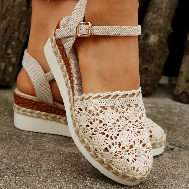 Bailey Espadryle Damskie – Letnie Boho Buty z Szydełkowanymi Detalami i Naturalnym Wyglądem