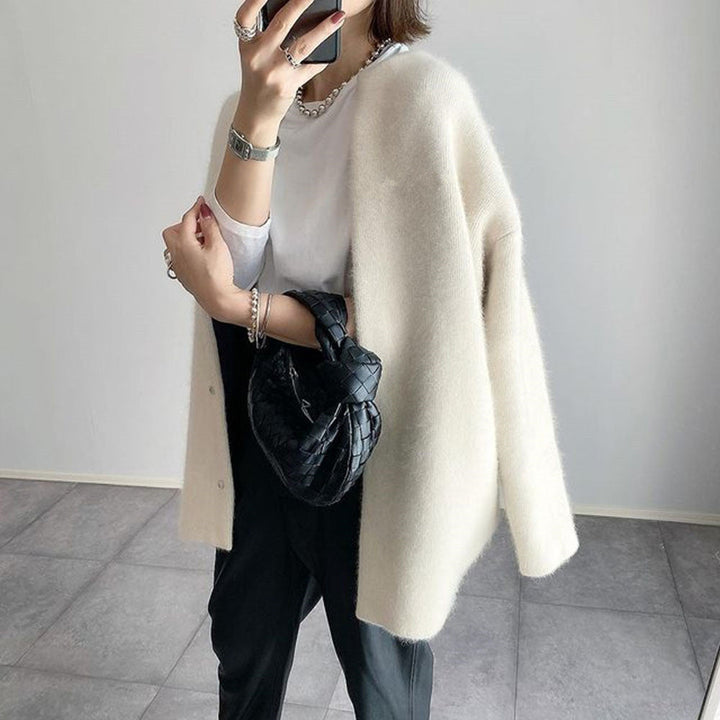 Amélie Kardigan Damski – Elegancki i Lekki Bawełniany Sweter w Wyrafinowanym Stylu