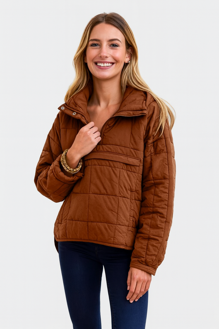 Ryleyann | Modna Casual Przesadna Kurtka Puchowa