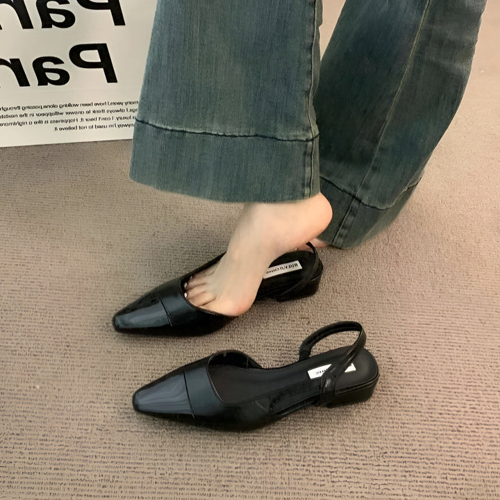 Camille Baleriny Damskie – Eleganckie Buty z Szpiczastym Noskiem i Wygodnym Kwadratowym Obcasem