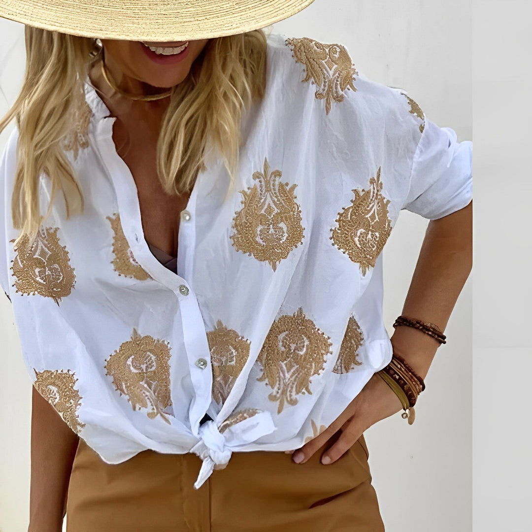 Bluzka Boho Damska Agnes – Lekka Letnia Góra z Luźnym Krojem i Kobiecym Stylem Boho