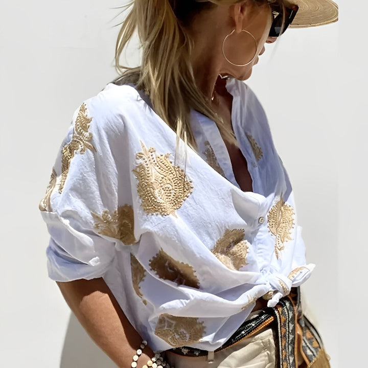 Bluzka Boho Damska Agnes – Lekka Letnia Góra z Luźnym Krojem i Kobiecym Stylem Boho