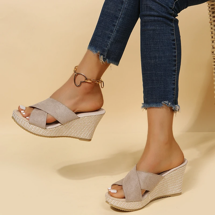 Jenna Damskie Sandały – Ortopedyczne Sandały na Koturnie z Ergonomiczną Podeszwą i Stylowym Designem