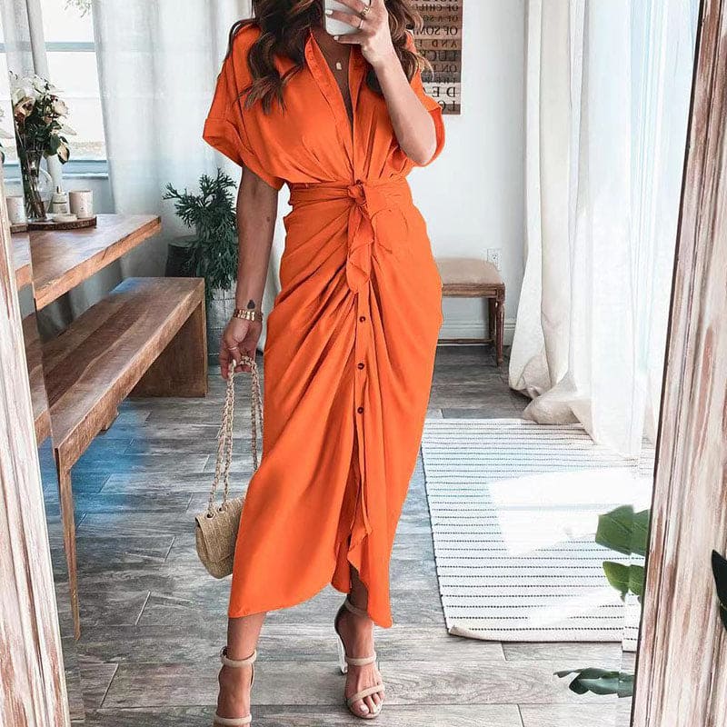 Sukienka Wieczorowa Damska Julia – Elegancka Sukienka Maxi z Przewiewnego Poliestru i Modnymi Detalami
