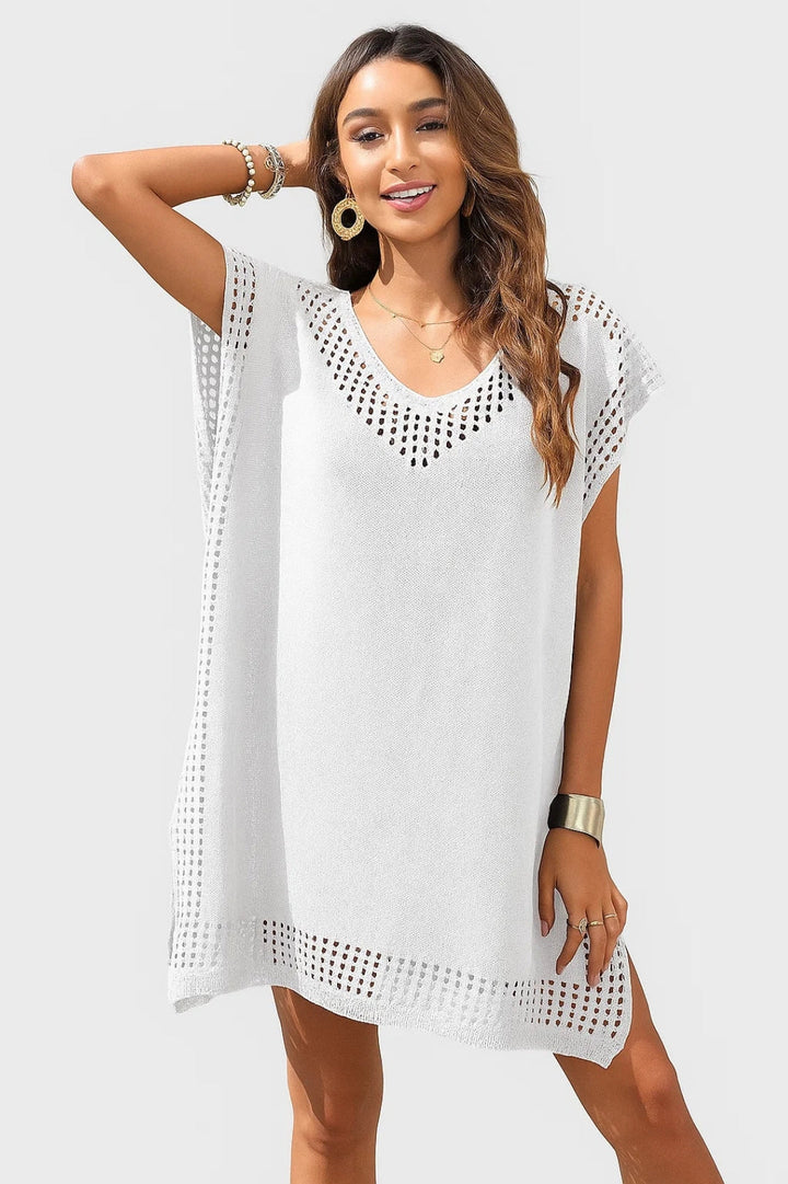 Laney Tunika Plażowa – Lekki Ażurowy Design i Styl Casual