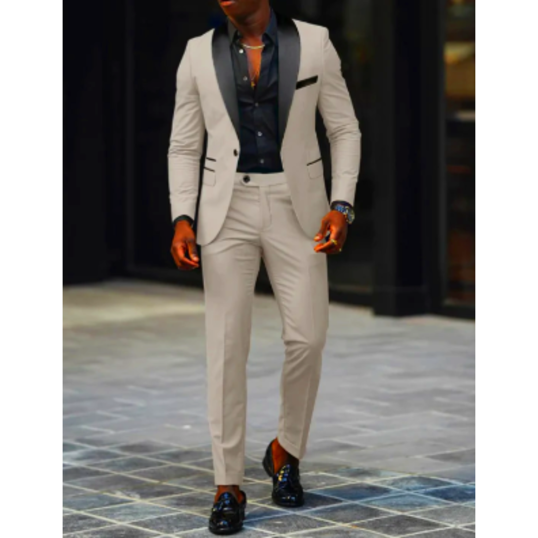 Aurelio | Klasyczny formalny garnitur smokingowy slim-fit